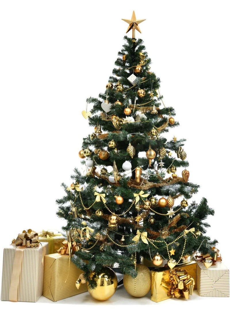 Lazybeee LAZYBEEE 10 Pcs Golden Beads Pearl Chain for Christmas Decoration Golden Color Beaded Chain Garlands Merry Christmas Ribbon for X mas Christmas Tree Decoration Hanging Ornaments New Year Party  - Image 5