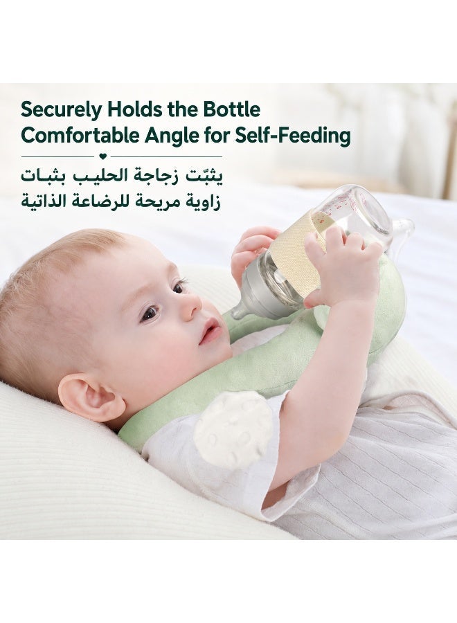 Multifunctional Baby Nursing Pillow with Adjustable Bottle Holder & Head Support - Hands-Free Infant Feeding Cushion for Newborns - Image 3
