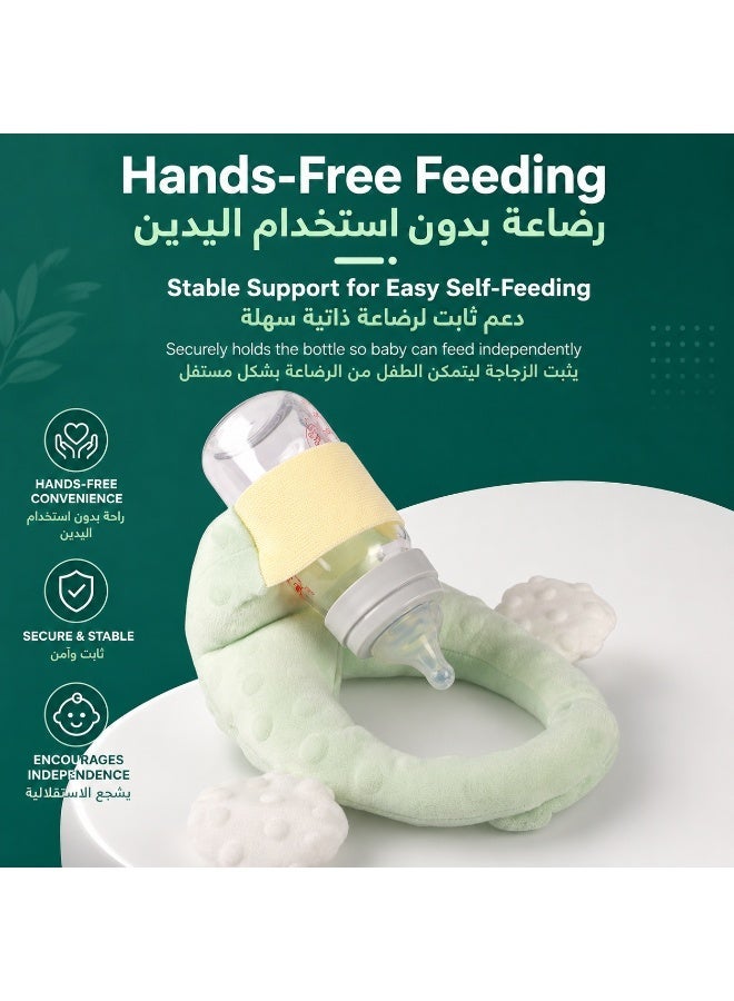 Multifunctional Baby Nursing Pillow with Adjustable Bottle Holder & Head Support - Hands-Free Infant Feeding Cushion for Newborns - Image 5