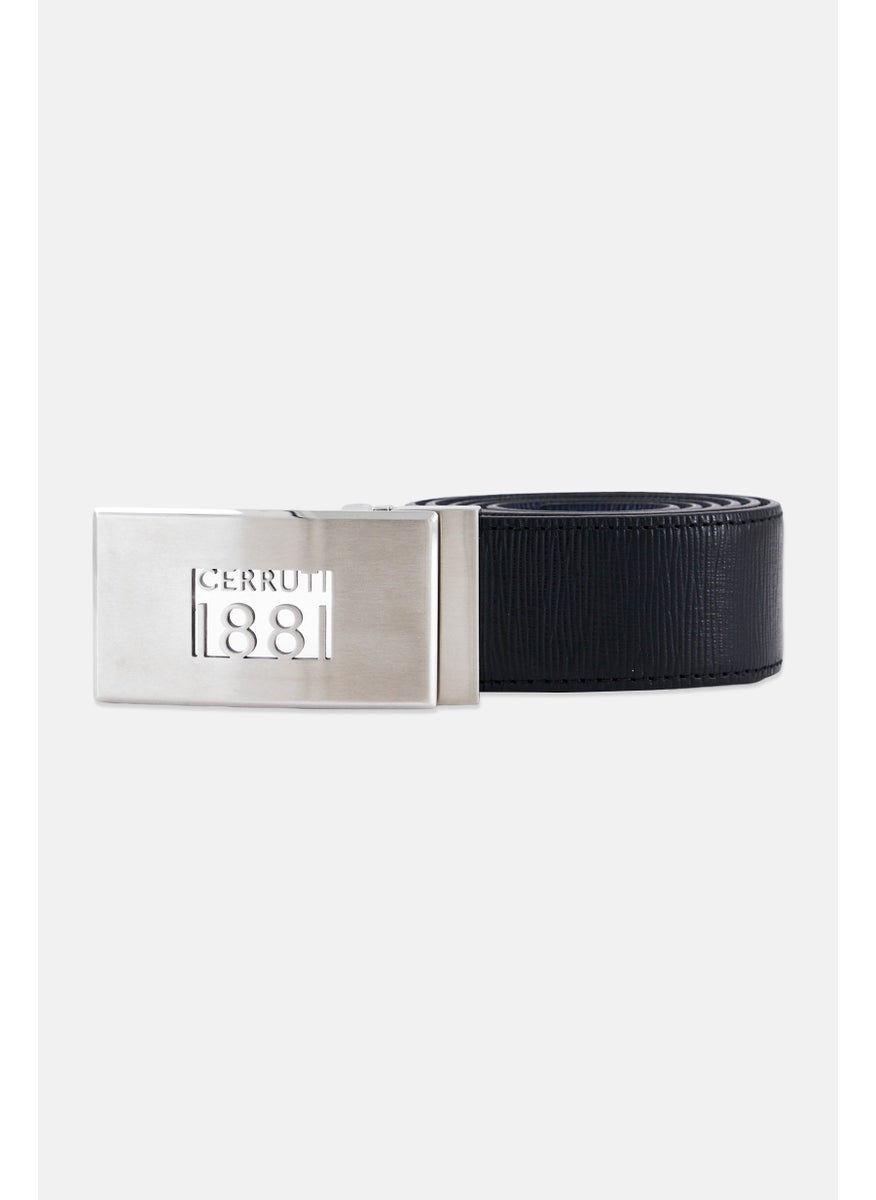 CERRUTI 1881 Men Reversible Buckle Leather Belt, Navy  - Image 1