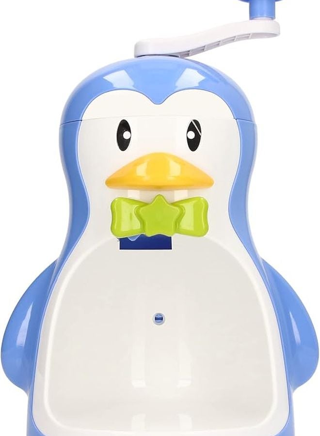 آلة صنع الثلج المجروش يدوية على شكل بطريق محمولة لصنع مخروط الثلج للمطبخ والتخييم - Image 1