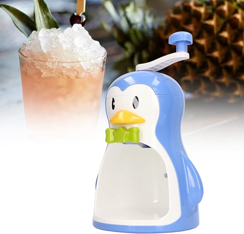 آلة صنع الثلج المجروش يدوية على شكل بطريق محمولة لصنع مخروط الثلج للمطبخ والتخييم - Image 5