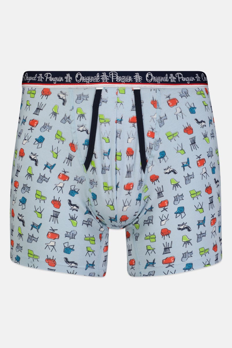 Original Penguin Men 2 Pcs Brand Logo Pull On Boxer Briefs, Multicolor - Image 5