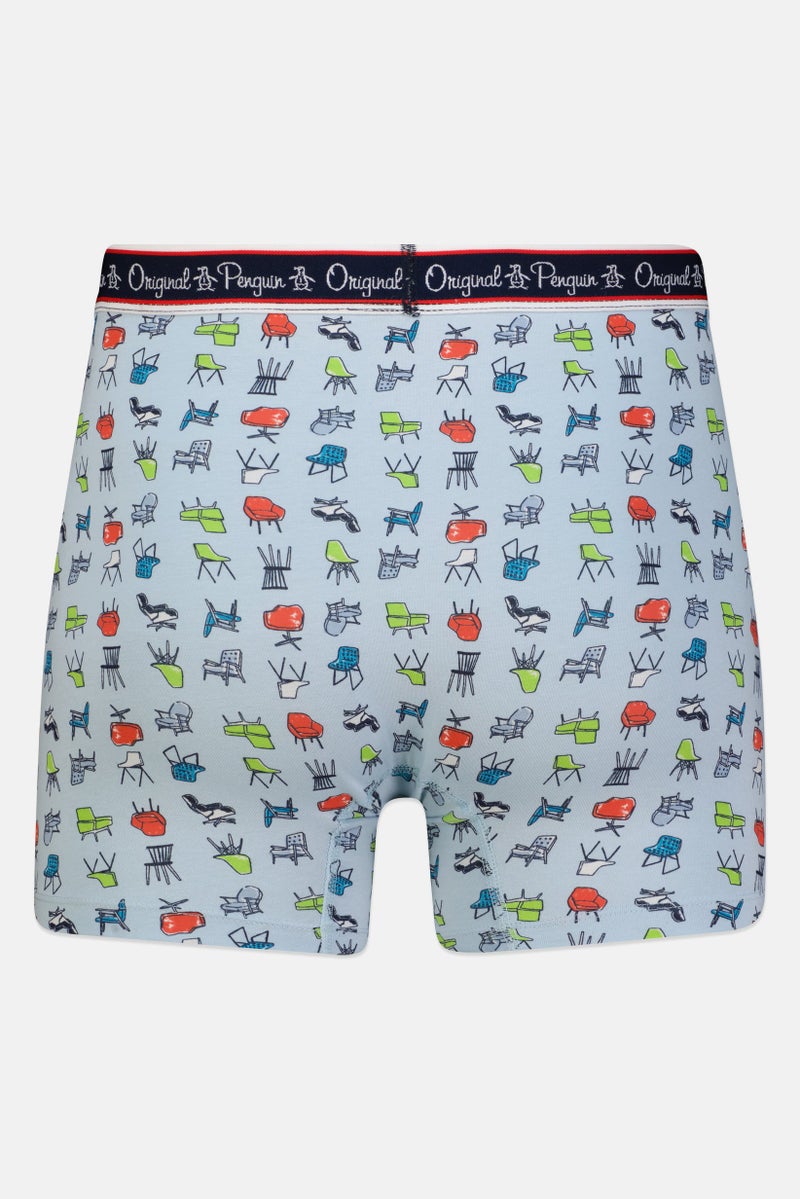 Original Penguin Men 2 Pcs Brand Logo Pull On Boxer Briefs, Multicolor - Image 3