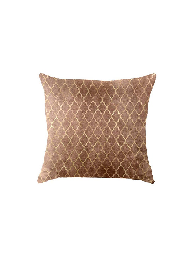 RIZARIES SuperSoft Copper Brown Throw Pillow 