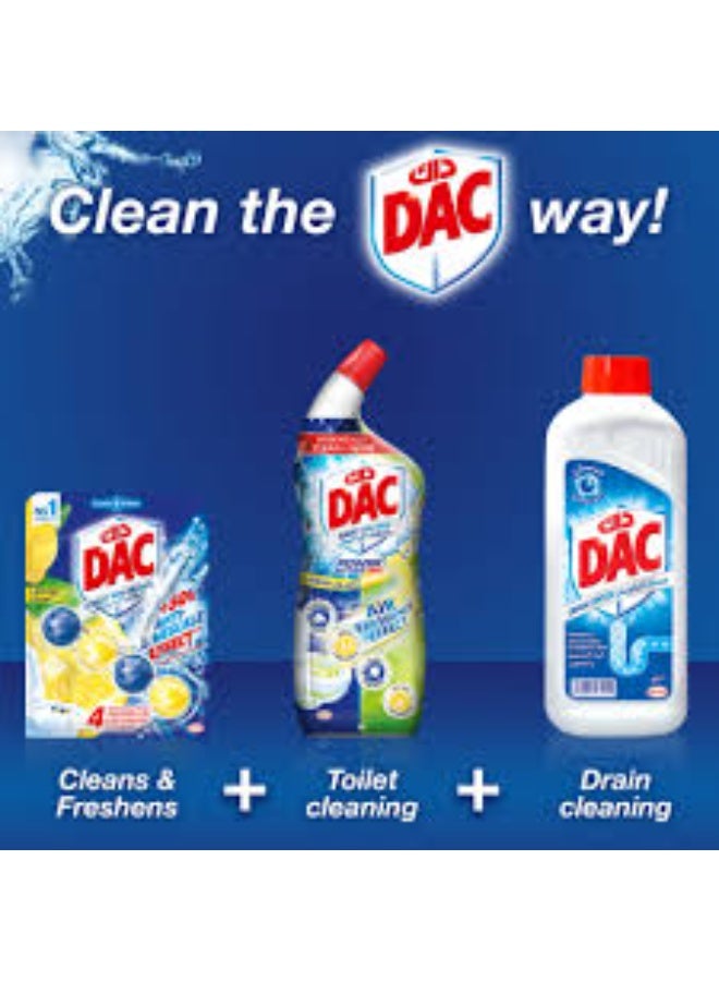 DAC Toilet Cleaner Duo Active Lemon – 50ml x 4 Pack  Powerful Freshness & Hygiene - Image 2