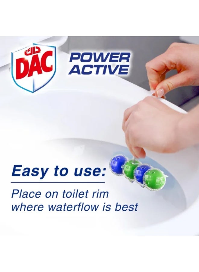 DAC Toilet Cleaner Duo Active Lemon – 50ml x 4 Pack  Powerful Freshness & Hygiene - Image 5
