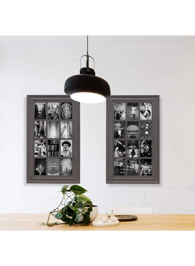 Kiera Grace kieragrace KG Collage Frame  Distressed Grey Holds 12 4 x 6 Photos - Image 3