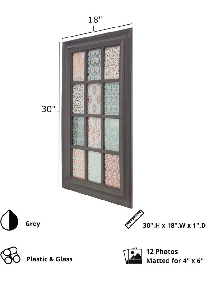 Kiera Grace kieragrace KG Collage Frame  Distressed Grey Holds 12 4 x 6 Photos - Image 4