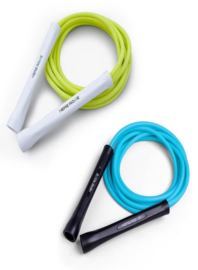 WILLGOO Hererope 6MM PVC Jump Rope for Men & Women Fitness, Speed, Tricks, Cardio Training, Boxing Jump Rope with Unbreakable Handles and Non-Kinking Skipping Rope, Adjustable Jumprope for Indoor Outdoor - Image 1