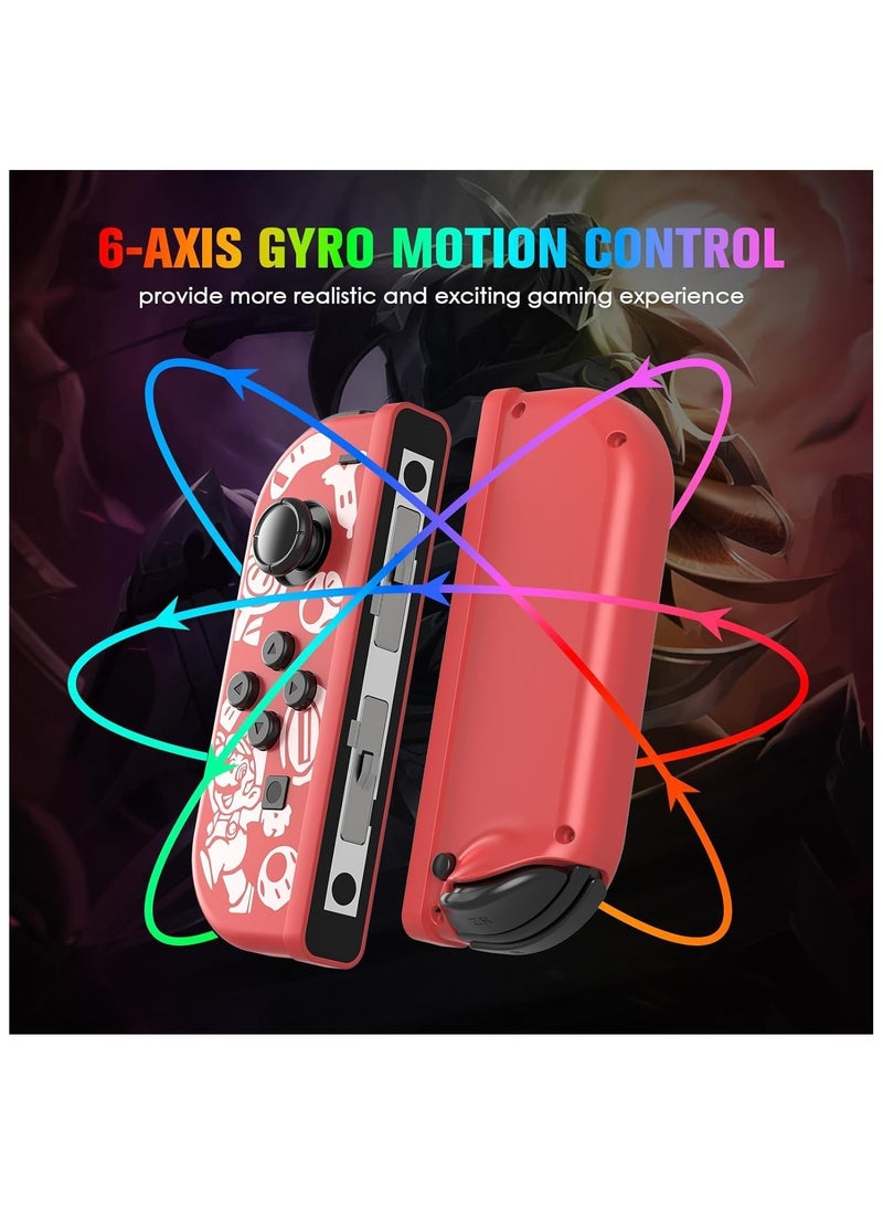 general Wireless Controller for Nintendo Switch, L/R Controllers Replacement Compatible with Nintendo Switch/Lite/OLED, Joystick with Wake-up/Screenshot/Dual Vibration/Motion Control Function - Image 5
