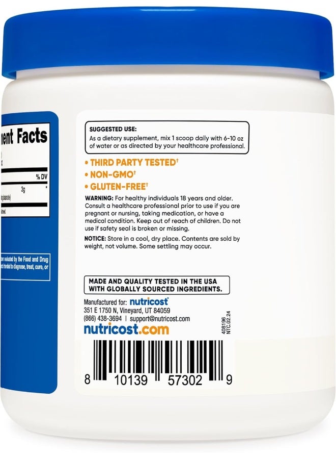 Nutricost مسحوق سيلوسين أرجينين AKG 300 جرام (AAKG) - 3 جرام لكل حصة و 100 حصة - أرجينين ألفا كيتوجلوتارات نقي - Image 4