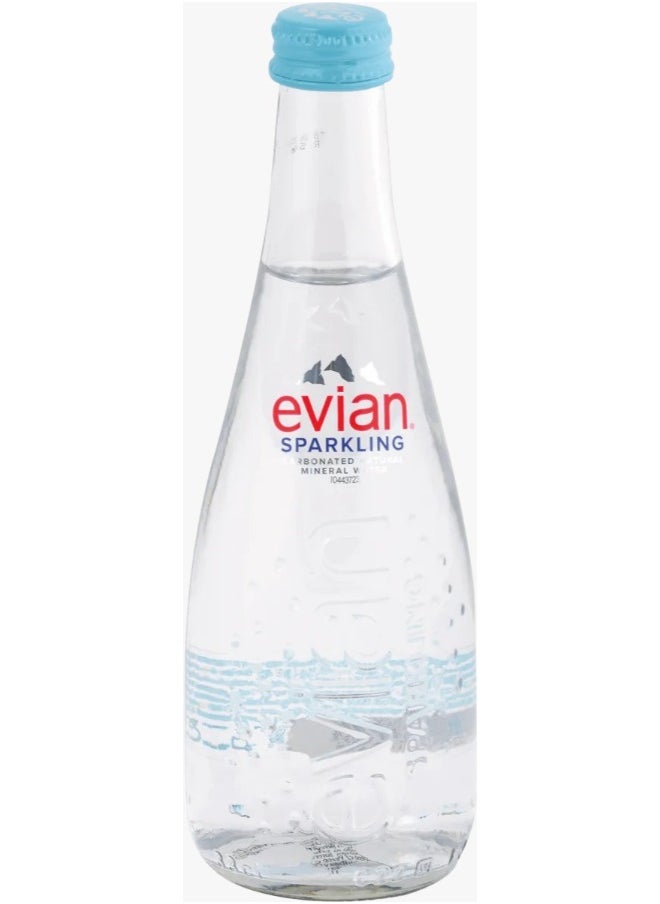 Evian Natural Mineral Water in a Cup - Sparkling, 330 ml 
