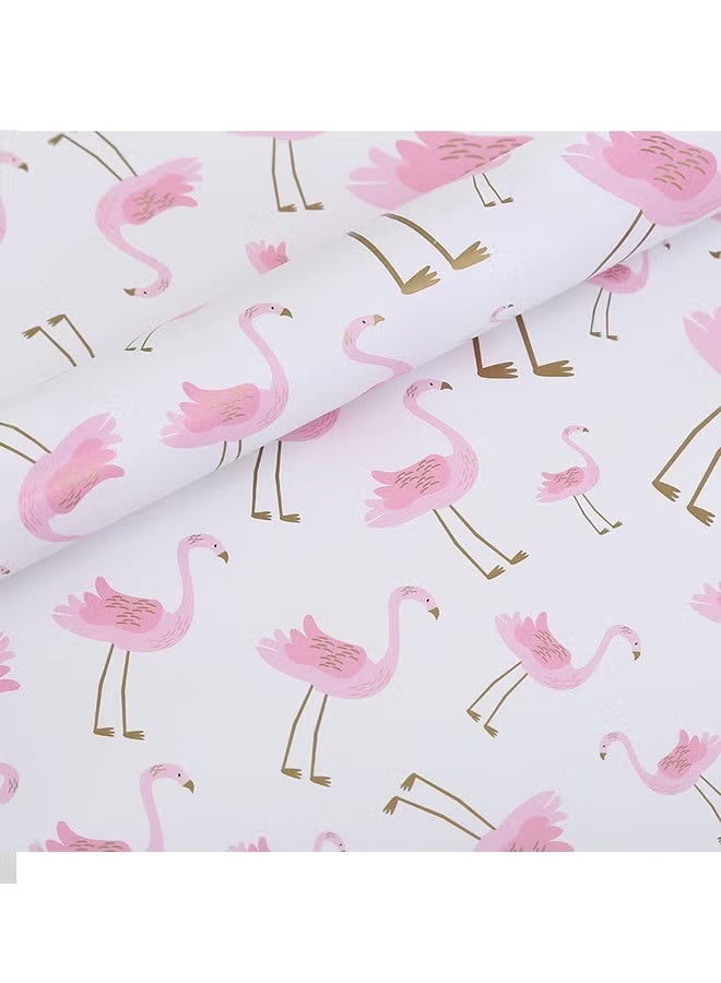 4 Sheets Gift Wrapping Paper With Accessories,Holiday Gift Wrapping Paper,Copperplate paper pink metal gift packaging set wrapping paper,Birthday Gift Box Gift Wrapping DIY, Gift Wrapping Paper for Birthday, Holiday, Wedding, Party,Kids Gift Wrapping (70cmX50cm) - Image 3