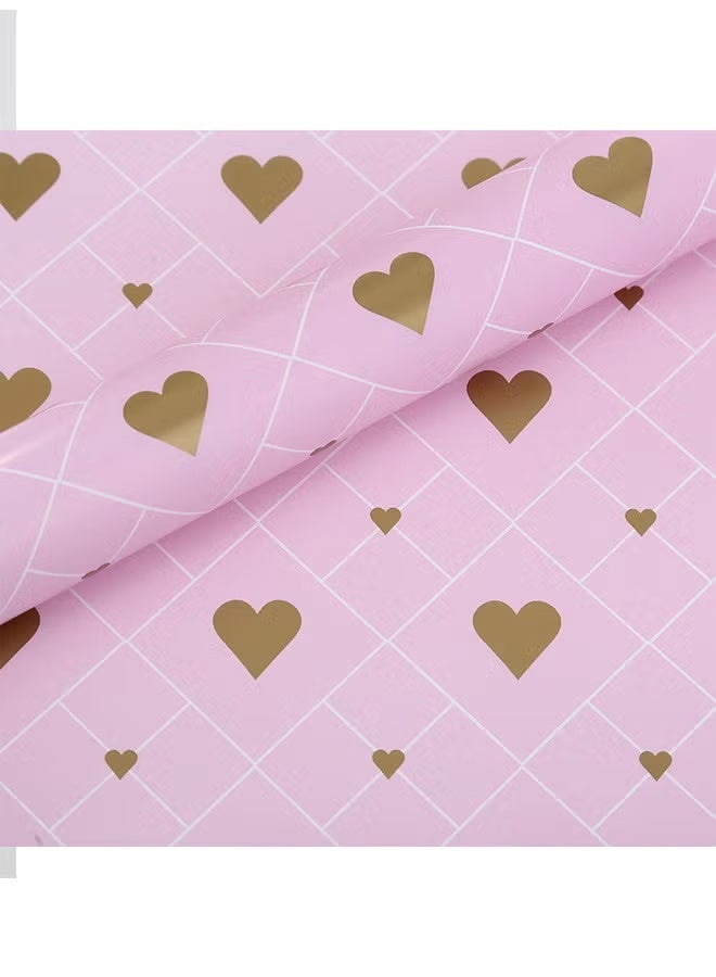 4 Sheets Gift Wrapping Paper With Accessories,Holiday Gift Wrapping Paper,Copperplate paper pink metal gift packaging set wrapping paper,Birthday Gift Box Gift Wrapping DIY, Gift Wrapping Paper for Birthday, Holiday, Wedding, Party,Kids Gift Wrapping (70cmX50cm) - Image 5
