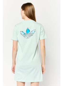 adidas Originals Women Sportswear Fit Outdoor Dress, Light Turquoise  - Image 4