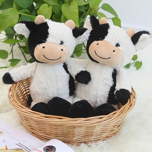 BSVOME 11.8 inches Cow Stuffed Animal Soft Plush Cute Cow Doll for Boys Girls - Image 4