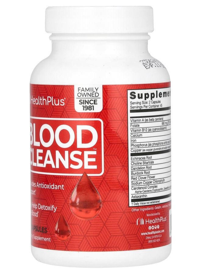 Health Plus تنظيف الدم 90 كبسولة - Image 2