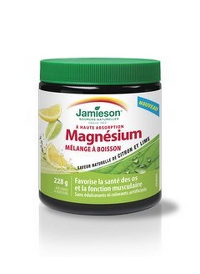 Jamieson Magnesium Drink Mix Natural Lemonlime Flavour 228G  - Image 1