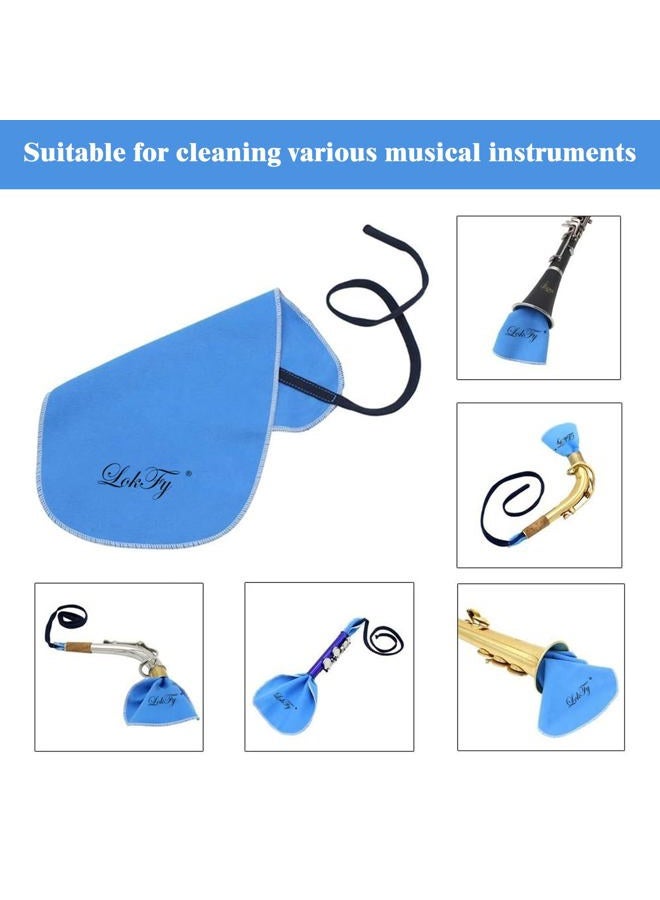LokFy Cleaning Cloth for Inside Tube Suitable for Clarinet Piccolo Flute Sax Saxophone blue - Image 5