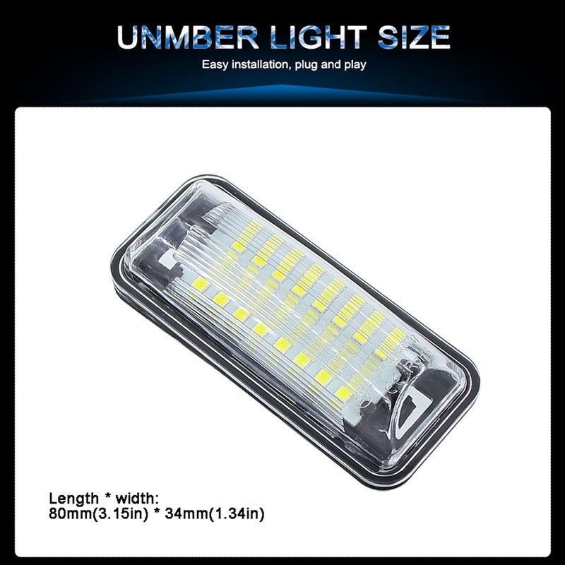 QASULER CANBUS License Plate Bulb Lights - Image 2