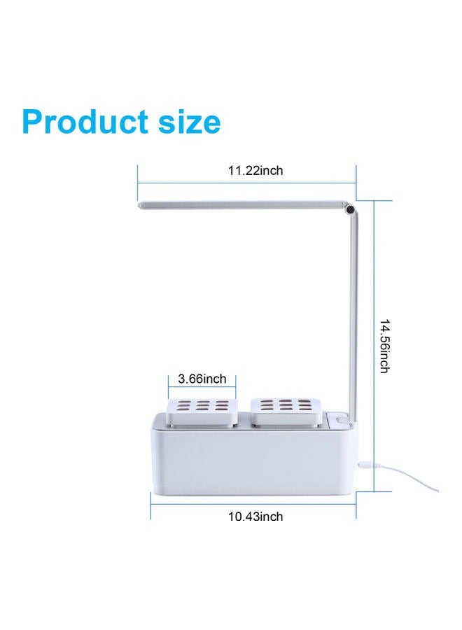 إسكدنيا نظام زراعة 2-أوعية نباتات مائية مع مجموعة أدوات إنبات النباتات بإضاءة LED - Image 4