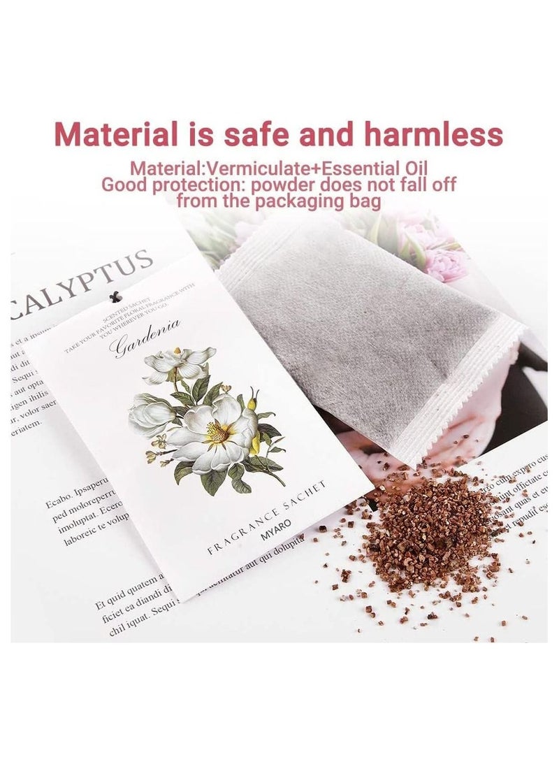 6Pcs Scented Sachets Wardrobe Fresheners Odor Remover Long Lasting Natural Fragrance for Home Car Drawers Closets Lavender Rose Jasmine - Image 5