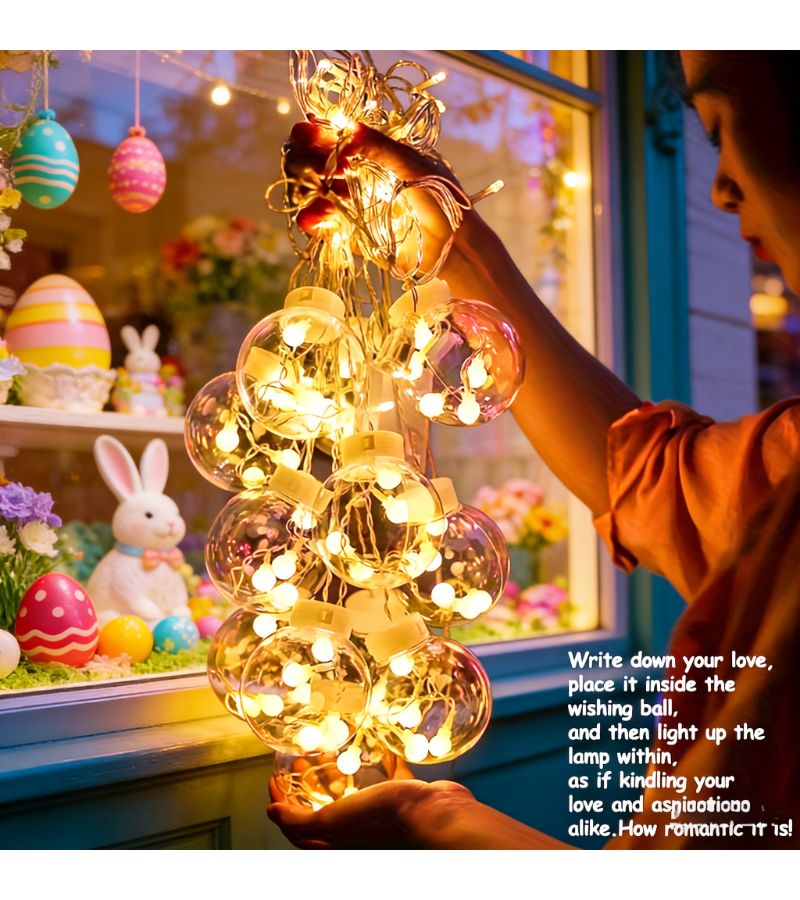 Warm Light 8 Mode USB Powered Spherical String Lights Touch Control for Home Decoration Parties Weddings Bedroom Wall Decor Elegant Lighting - Image 2