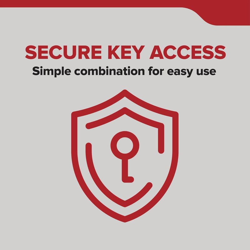 Kidde AccessPoint 001406 KeySafe Portable Push Button Key Safe Box for 3 Keys - Black - Image 4