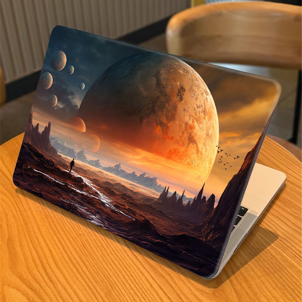 Space Exploration Print Hard Shell Laptop Case For MacBook Air 13.6 Inch 2022 2023 2024 2025 2026 M2 M3 M4 M5 Model A2681 A3113 A3240 A3449 And MacBook Air 15 Inch Model A2941 A3114 A3241 A3448 And Ma