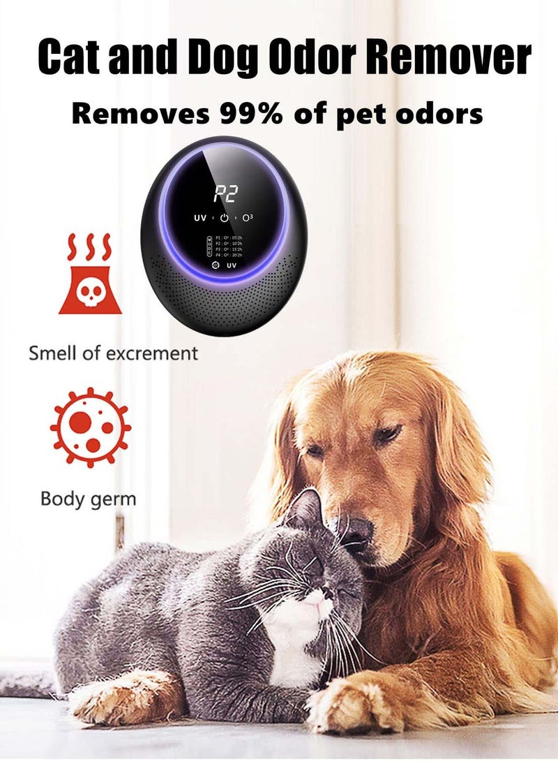 KASTWAVE Smart Pet Smell Deodorizer, Ozone Machine Odor Removal, Portable Ozone Generator with 10,000mAh Battery, Odor Eliminator for Home , Room Deodorizer for Pets, Closet, Toilet - Image 2