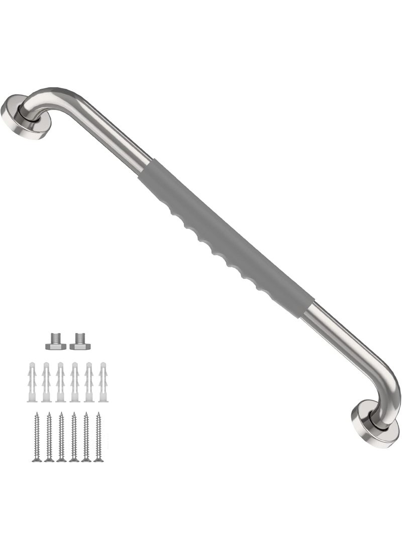 20 Inch Anti Slip Shower Grab Bar – Stainless Steel Bathroom Safety Handle – Wall Mounted Bathroom Support Rail for Elderly, Seniors & Mobility Assistance - Image 1