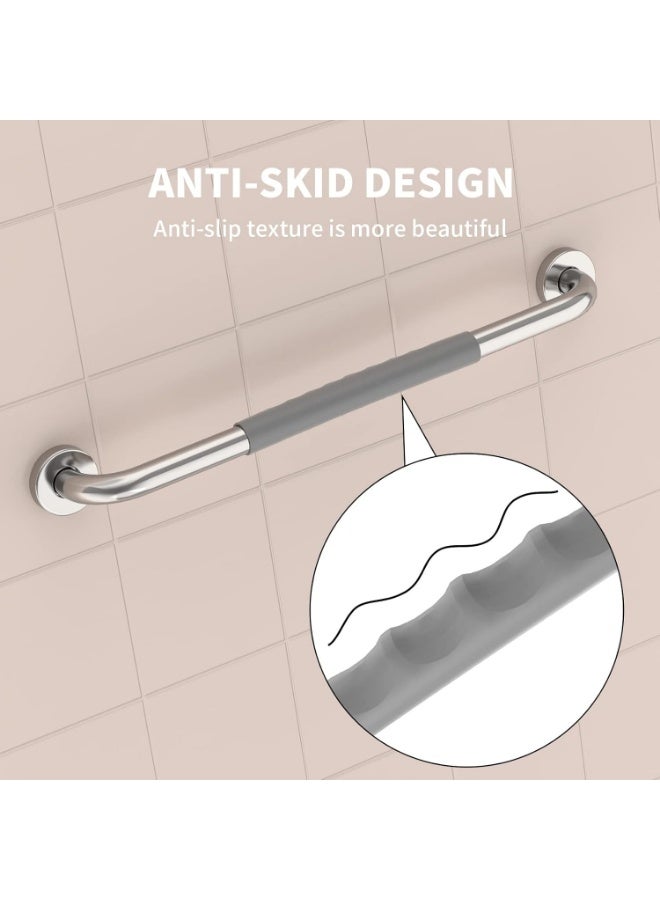 20 Inch Anti Slip Shower Grab Bar – Stainless Steel Bathroom Safety Handle – Wall Mounted Bathroom Support Rail for Elderly, Seniors & Mobility Assistance - Image 5