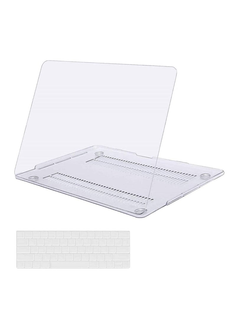Generic MacBook Pro 13 inch Case 2023 2022 2021-2016 M2 M1 A2338 A2251 A2289 A2159 A1989 A1708 A1706 Plastic Hard Shell Case & Keyboard Cover Skin Clear  - Image 1