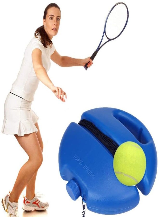 OANGO Tennis Trainer, Tennis Training Equipment Practice Tool with 1 Rebound Ball and Anti-Slide Baseboard Anti-Tangle String for Adult and Kids Beginner/No Racket Included (Portable)(Random Color) - Image 4