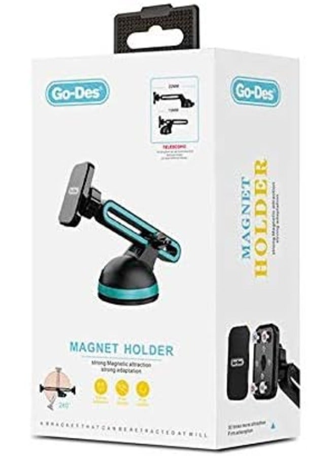 ELTRAZONE GD-HD637 Adjustable Neck Magnetic Car Phone Holder – Black, Flexible Mount with Strong Magnetic Grip - Image 1