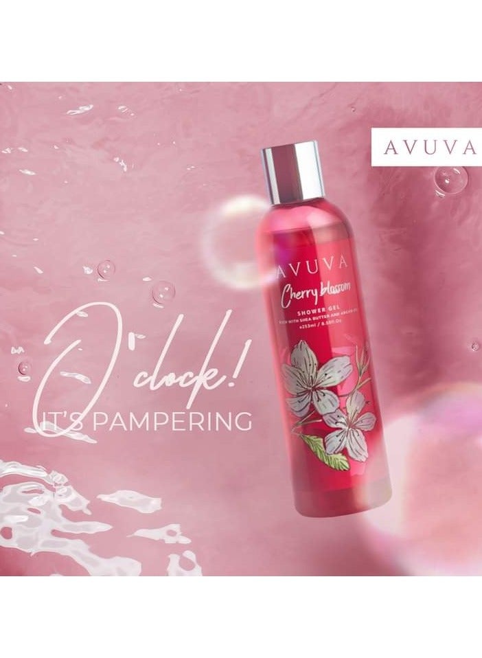 Avuva Avuva Cherry Blossom Shower Gel 253 ML - Image 3