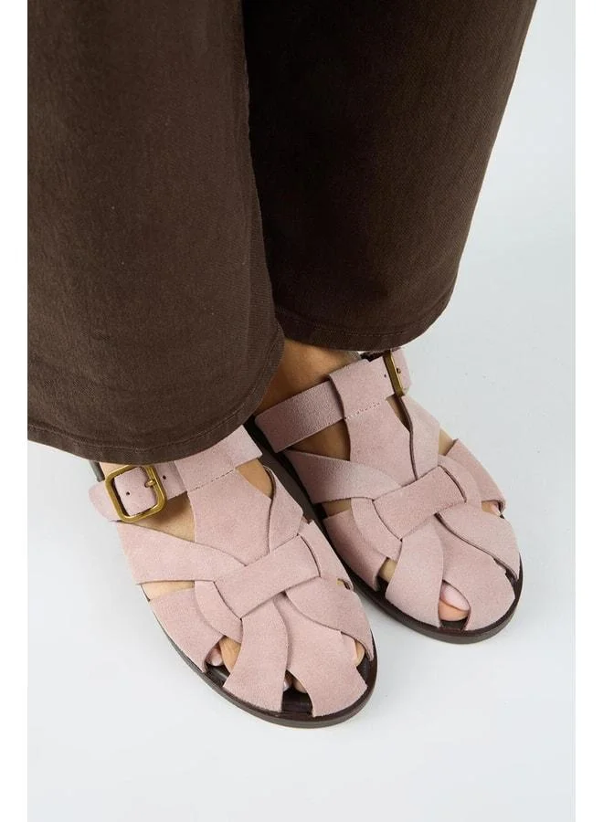 Manijero  Qurina Women's Real Leather Caged Powder Slippers. for Women | Best Price UAE