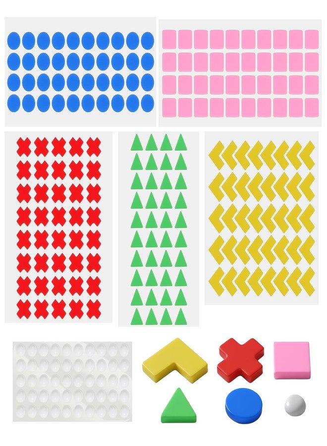 Molain 250PCS Bump Dots for Visually Impaired, Low Vision Aids Assorted Shapes Colors Silicone Adhesive Braille Stickers Tactile Dots for Blind Elderly Household Appliances Marking - Image 1