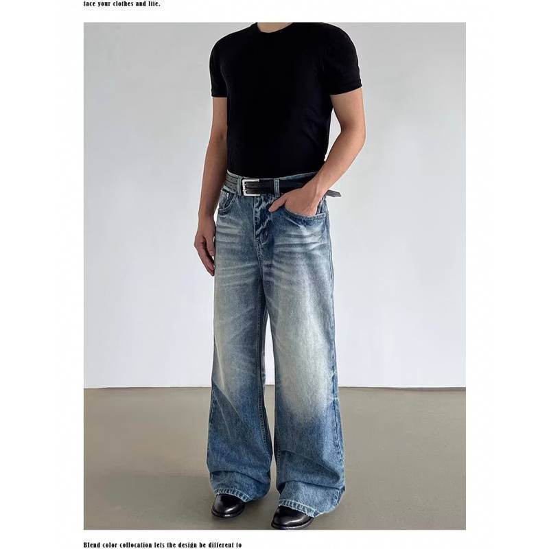 Unisex Casual Daily Denim Jeans - Image 1