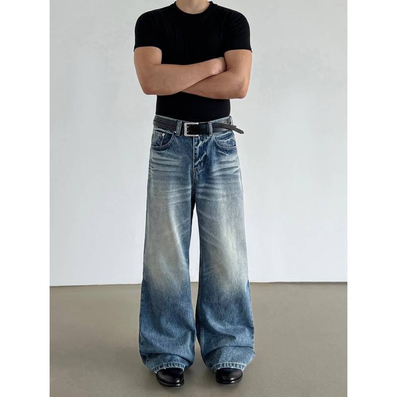 Unisex Casual Daily Denim Jeans - Image 2