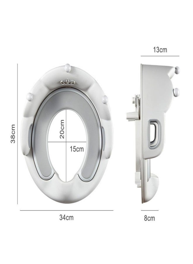 GUCHIGU Baby Toilet Training Seat with Soft Cushion | Anti-Slip Kids Potty Seat with Splash Guard | Comfortable & Safe Toddler Toilet Seat Trainer for Boys & Girls (1–8 Years, Pink) - Image 2