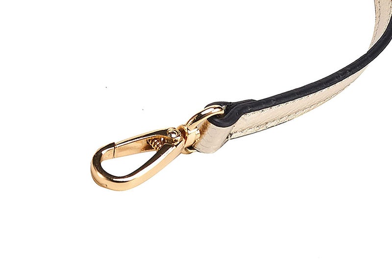 LIVE UP Full Grain Purse Strap Genuine Leather Replacement for Cross Body Bag Handbags(Gold) - Image 3
