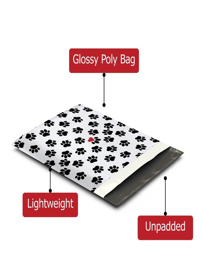 Pro Supply Global 12x15 (50) Paw Prints Designer Poly Mailers Shipping Envelopes Premium Printed Bags - Image 4