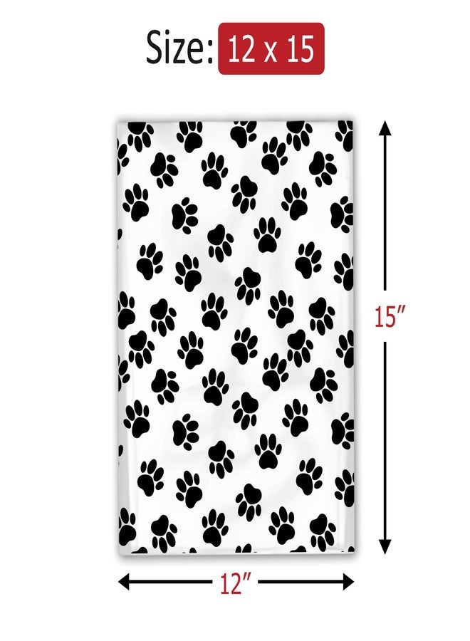 Pro Supply Global 12x15 (50) Paw Prints Designer Poly Mailers Shipping Envelopes Premium Printed Bags - Image 3
