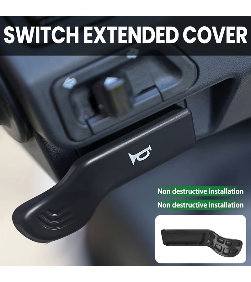 Universal Motorcycle Starter Switch Horn Key Black 1 Pair Modification - Image 1