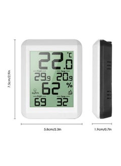 Y&D Digital Thermometer Hygrometer, Indoor/Outdoor Humidity Meter, Temperature Monitor with Wireless Sensor, 328ft/100m Range,  - Image 2