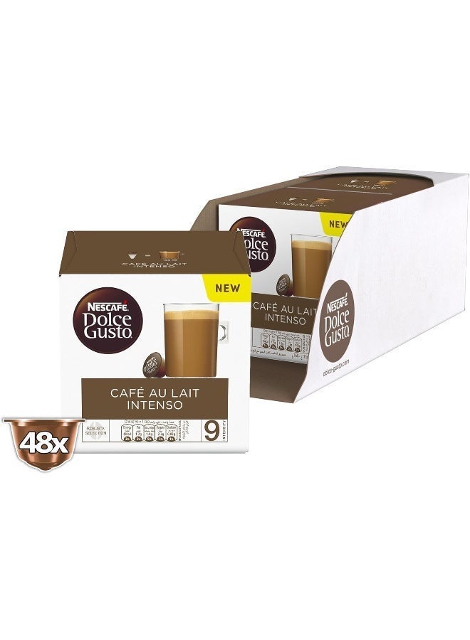 Nescafe Dolce Gusto Café Au Lait Intenso 16 Capsules 480grams Pack of 3 - Image 3