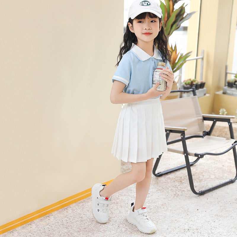 Girls Skirt 2025 Spring New Girl Skirt Summer Pleated Skirt Kidsren Summer Skirt Black Short Skirt - Image 4