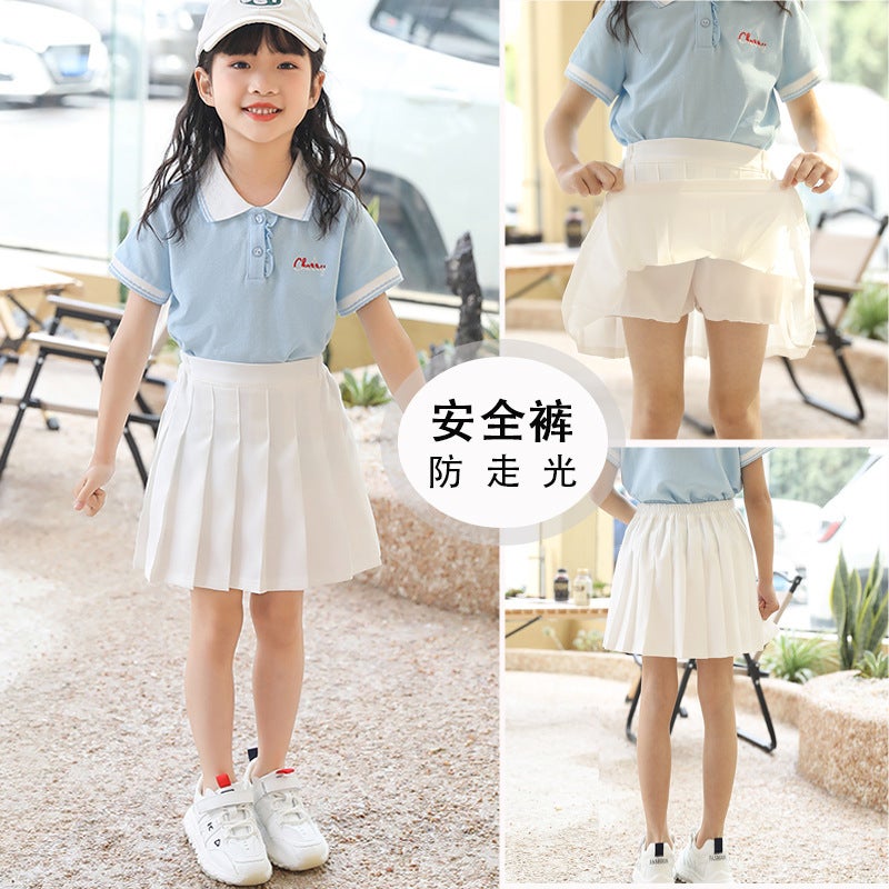 Girls Skirt 2025 Spring New Girl Skirt Summer Pleated Skirt Kidsren Summer Skirt Black Short Skirt - Image 2